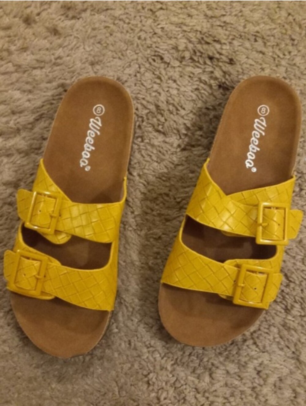 Weeboo Double Strap Woven Summer Sandals Size 8